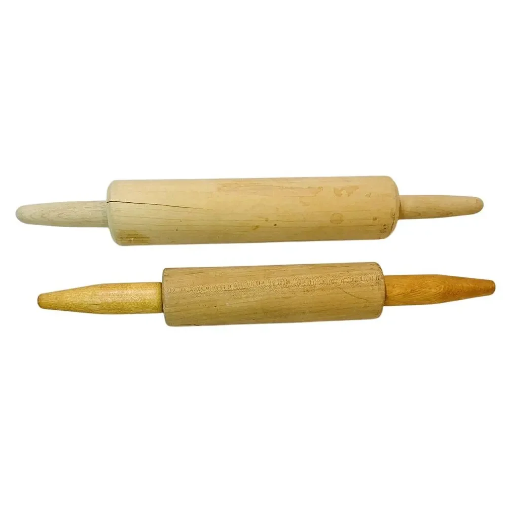 Wooden Rolling Pin Set of 2 Average 10